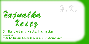 hajnalka keitz business card